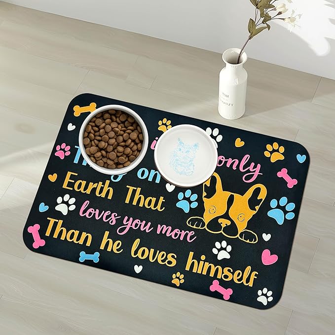 Pet Feeding Mat for Floors Waterproof Dog Mat for Food and Water Absorbent - Image 9
