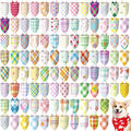 150 Pcs Spring Dog Bandanas Bulk Pet Bibs Colorful Triangle Scarf Pet Bandanas by Huhumy
