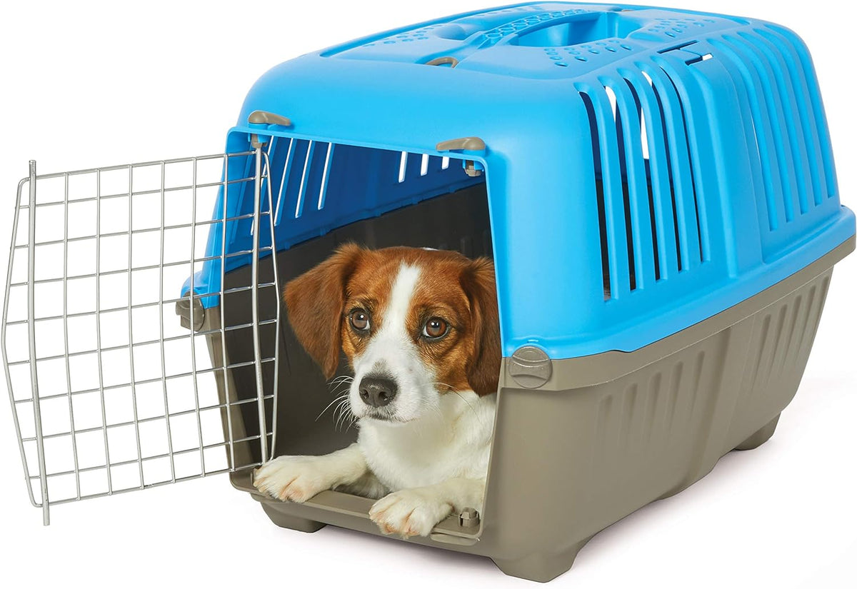 MidWest Spree Travel Carrier, 24-Inch, Small Pet Crate, Blue