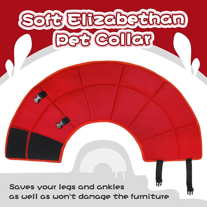 Dog Cone Collar After Surgery, Adjustable Soft Recovery Cone - Image 7