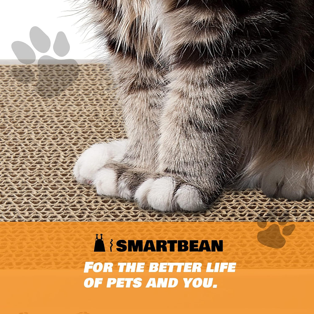 Cardboard Scratcher Pad Scratching Post:Smartbean 3PCS Cat Cardboard,Cat Scratch Pad,Cat Post,Double-Sided Design for Double Life…