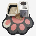 Cute Cat Litter Mat 35”x24”, Litter Box Mat, Litter Trapping Mat, Soft on Kitty by Rarenut