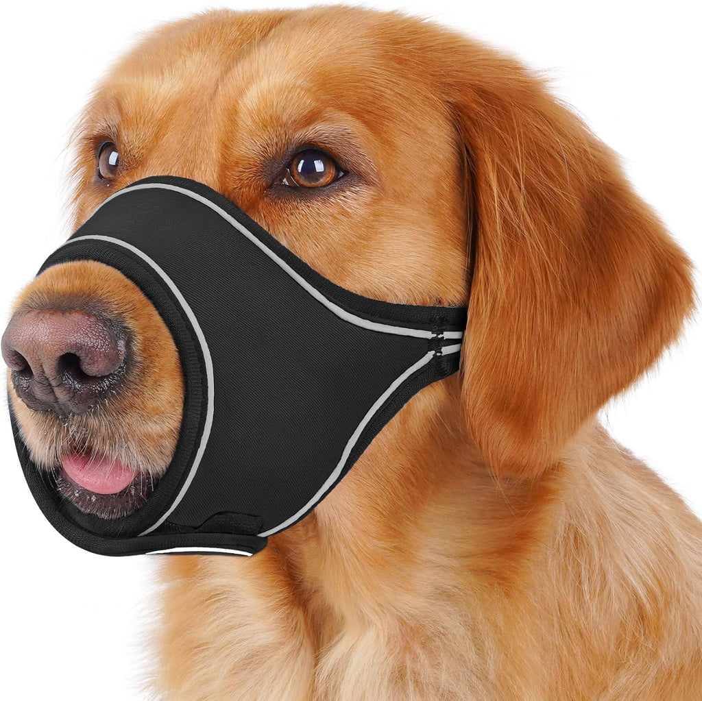 LUCKYPAW Soft Dog Muzzle for Large Sized Dogs to Prevent Biting Chewing