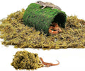 kathson Leopard Gecko Hide,Reptile Hideout Climbing Moss Caves Snake Hide