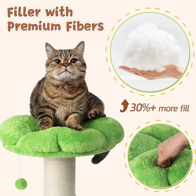 Fantasreen Scratching Post 25 Inch Tall Cat Scratcher - Image 3