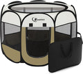 Dog Cat Playpen, Small Puppy Pet Playpen, Dog Crate Tent Cage Indoor/Outdoor by Siedihit