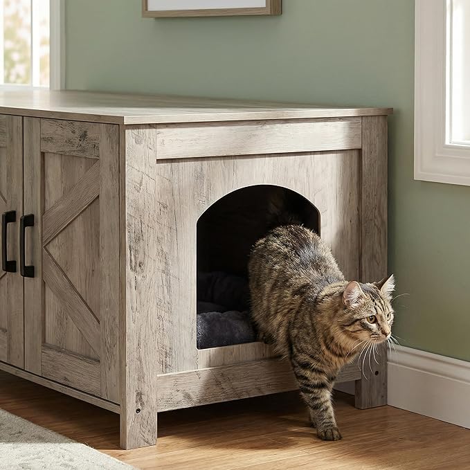 Homhedy Cat Litter Box Enclosure - Image 8