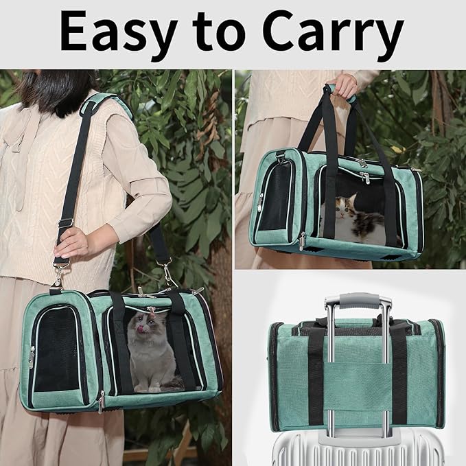 Soft-Sided Cat/Dog/Pet Carrier, Collapsible Pets Travel Carriers - Image 6