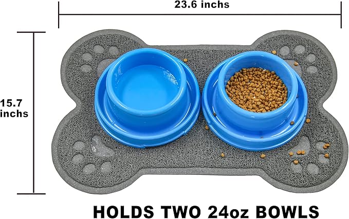 Petlike Pet Feeding Mat for Large Dogs and Cats, Non-Slip and Waterproof Large - Image 6
