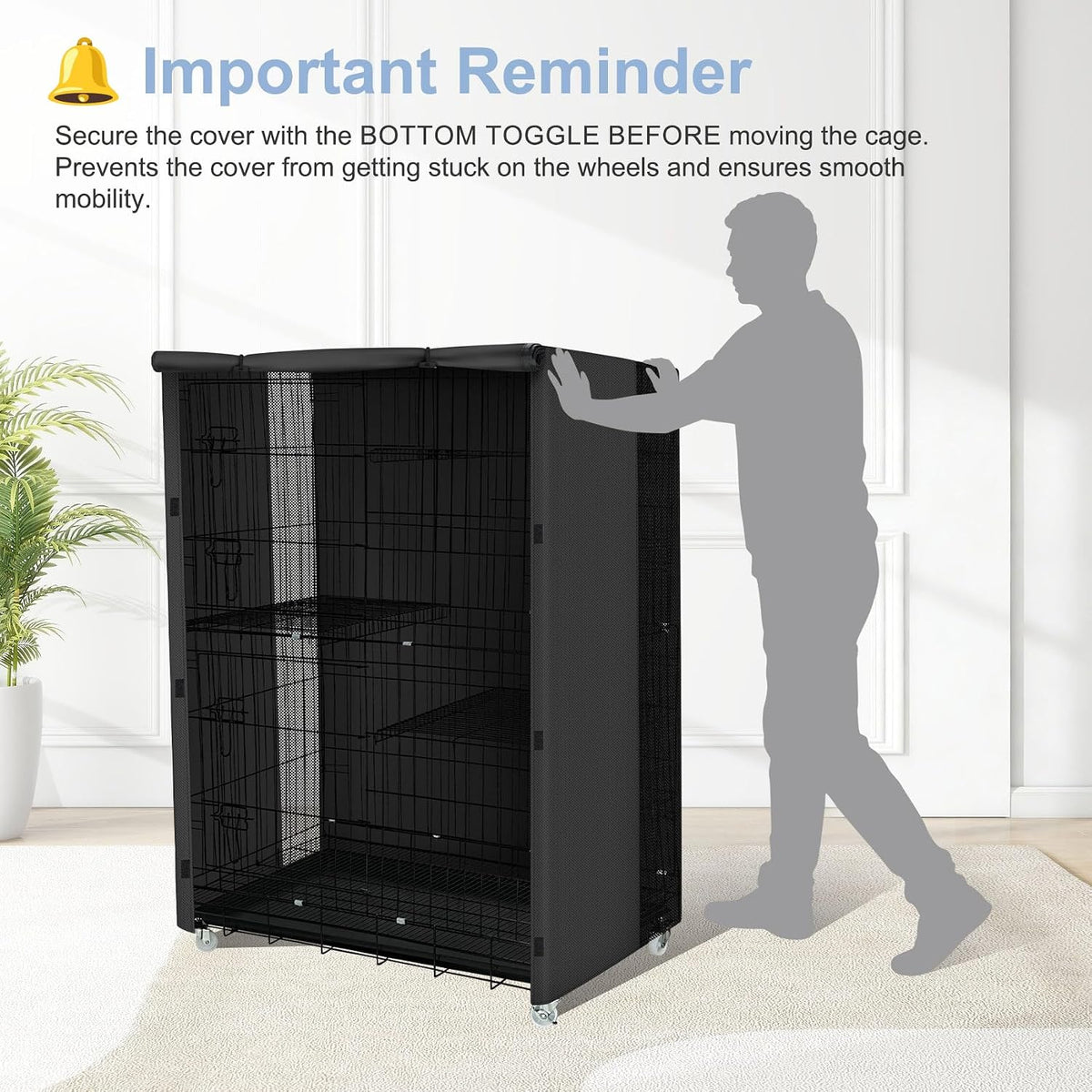 ExploreLand Breathable Cat Cage Cover,36" L x 24" W x 50" H