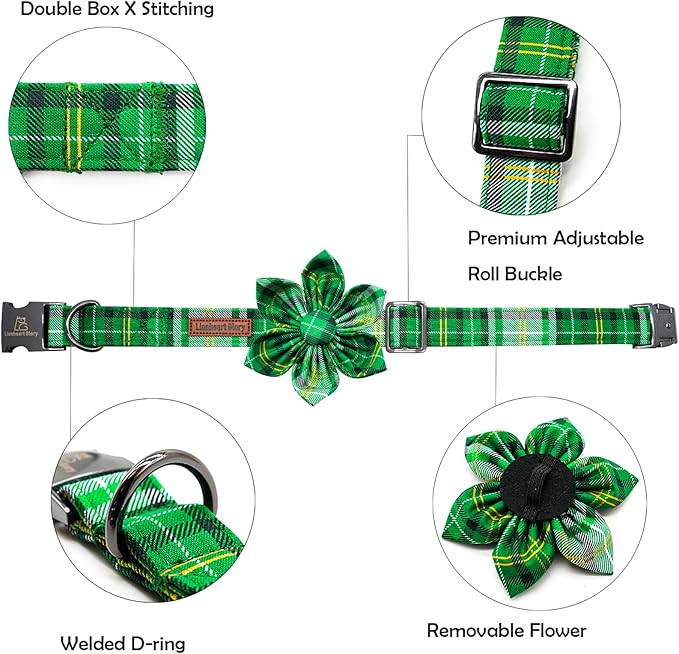 Lionheart glory St. Patrick's Day Dog Collar - Image 2