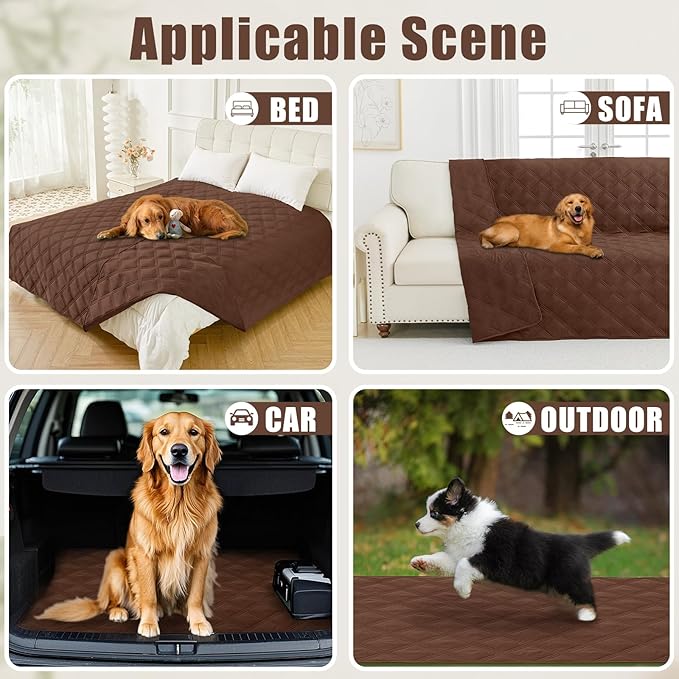 Smiry Waterproof Dog Bed Cover Blanket 40x80, Soft Reversible Pet Blanket - Image 5