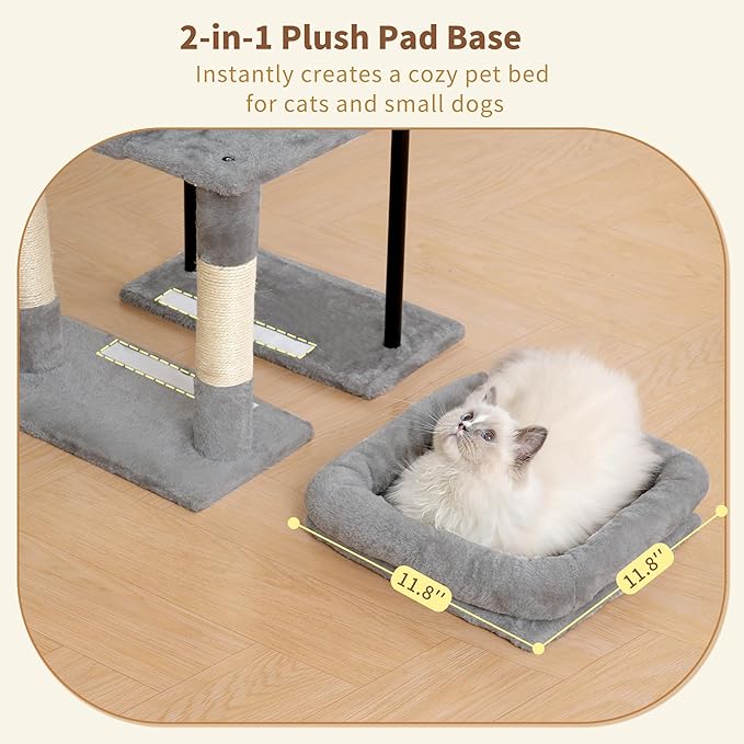 Heybly Cat Tree, 45.3-Inch Cat Tower - Image 7