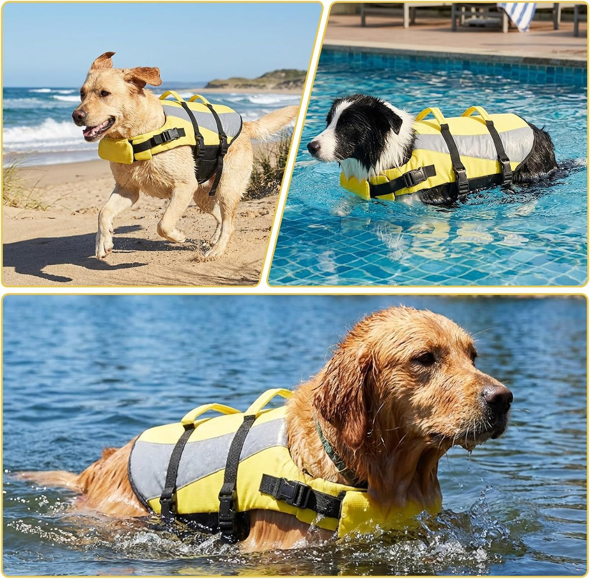 Life Jacket for Small Medium Large Dogs,Dog Life Vest