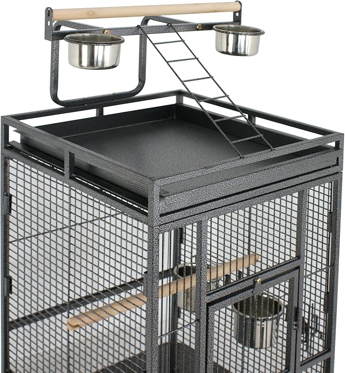 Nova Microdermabrasion 61 Inches Large Bird Cage Play Top Parrot Cockatiel - Image 4