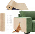 Self-Adhesive Cat Scratching Mat, Couch Protector from Cat Claws, Beige