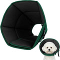 Allroaring Small Dog Cone, Soft Recovery Collar to Stop Licking,Green S
