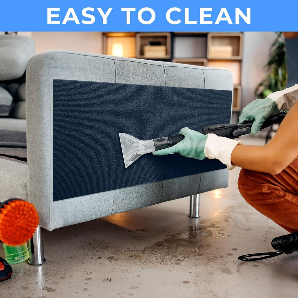 Cat Scratch Furniture Protector Couch Protector from cat Claws Self-Adhesive Carpet remnants Scratching Mat Trimmable DIY Climbing Covering Posts 78.7" x 15.8" Grey