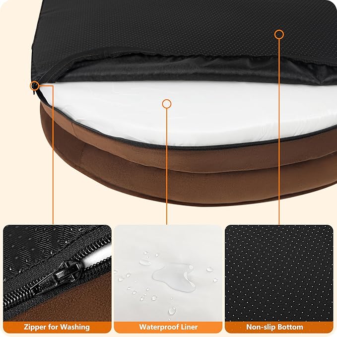 Dwanton Orthopedic Dog Bed for Extra Large Dogs - Image 6