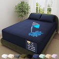 OhGeni 100% Waterproof Mattress Protector, Queen-Navy Blue Size Mattress Pad by OhGeni