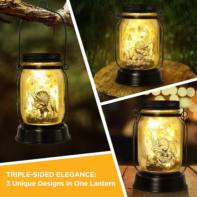 kyoryuger for Teens Boy Girls Dinosaur Solar Lantern for Kids, Solar Lights - Image 2