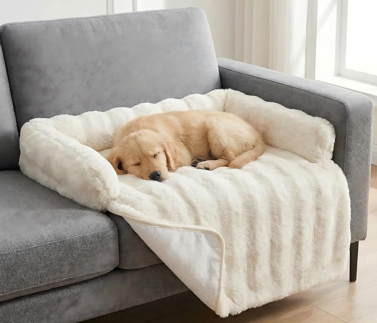 Calming Dog Bed for Couch, 29.5 x 29.5 inch, Dog Sofa Mat, Machine Washable