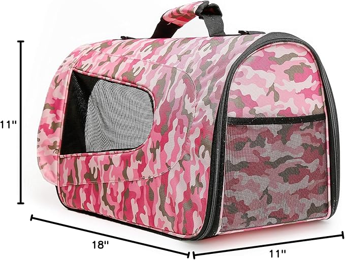 Pawer 18” x 11”x 11” Soft-Sided Foldable Airline Approved Pet Carrier - Image 10
