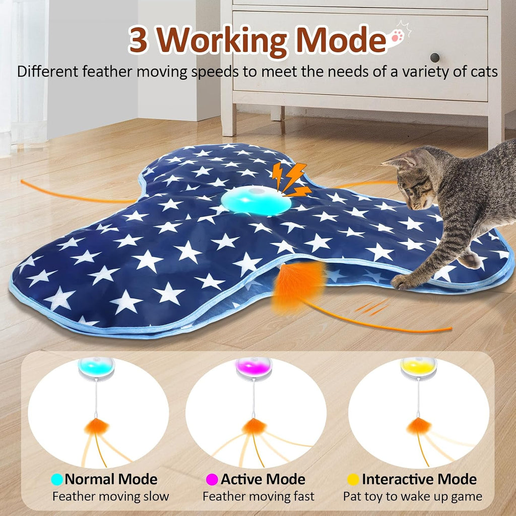 Sofolor Interactive Cat Toy Rechargeable, Cat Exercise Toys for Indoor Cats
