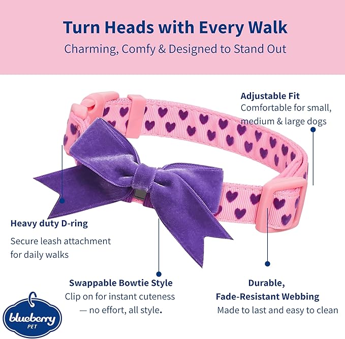 Blueberry Pet Adjustable Flocking Dog Collar - Image 2