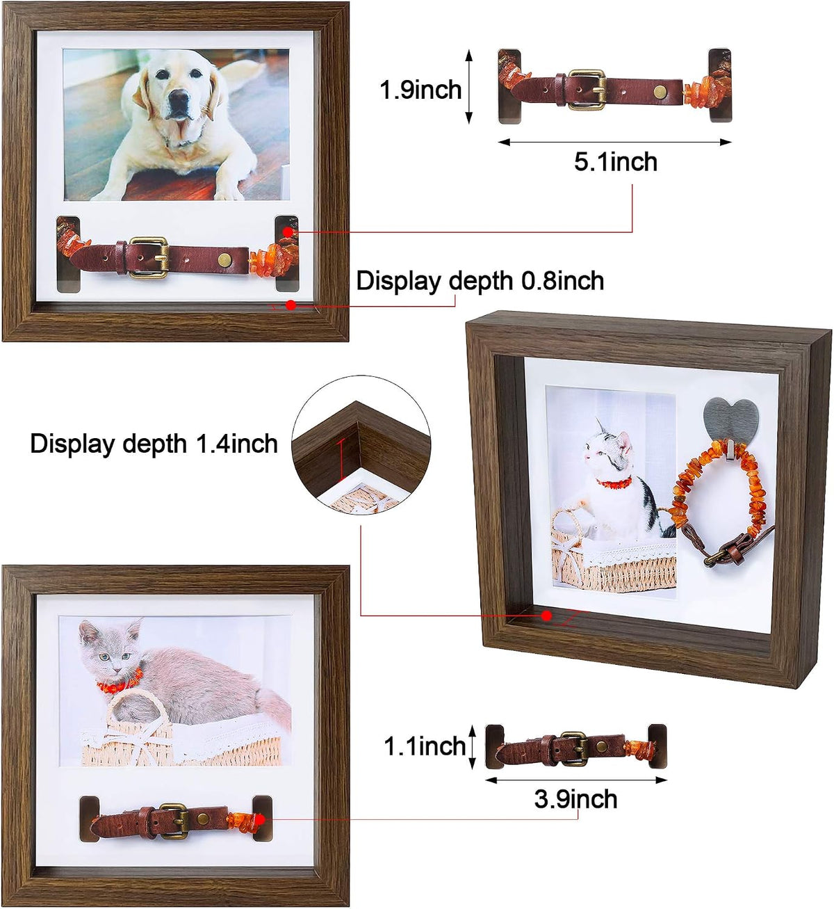 KCRasan Pet Memorial Picture Frame - Sentiment Frame for Loss of Dog Gifts