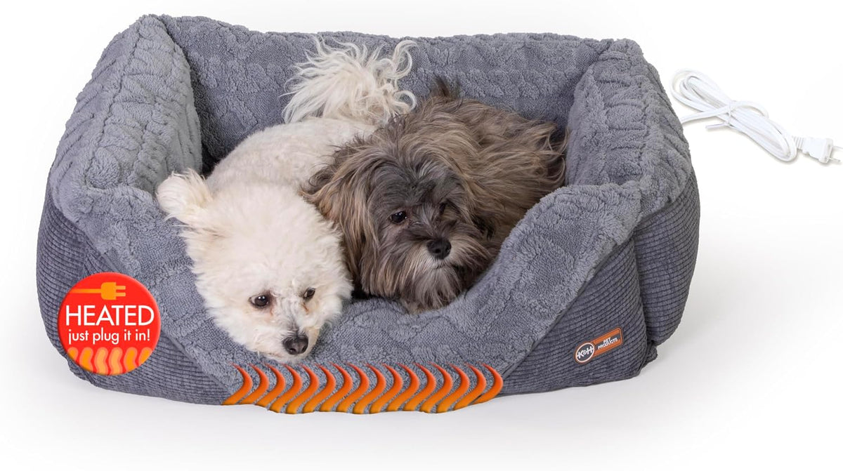 K&H Heated Pet Bed, Thermo-Pet Lounge Sleeper Indoor, Safety Listed Medium