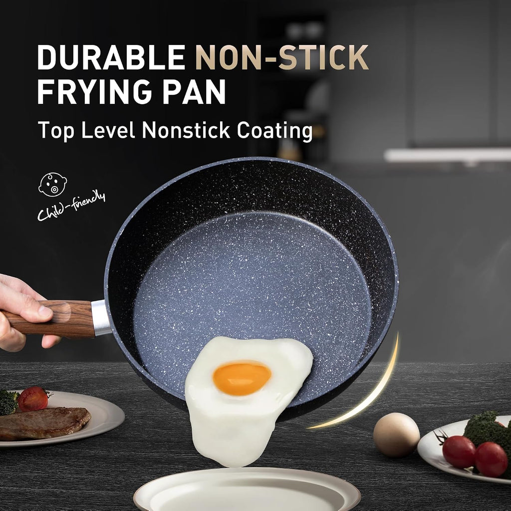 17 Piece Pots and Pans Set, Induction Kitchen Cookware Sets