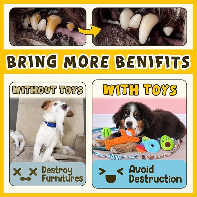 Zeaxuie 9 Pack Luxury Puppy Toys - Image 6