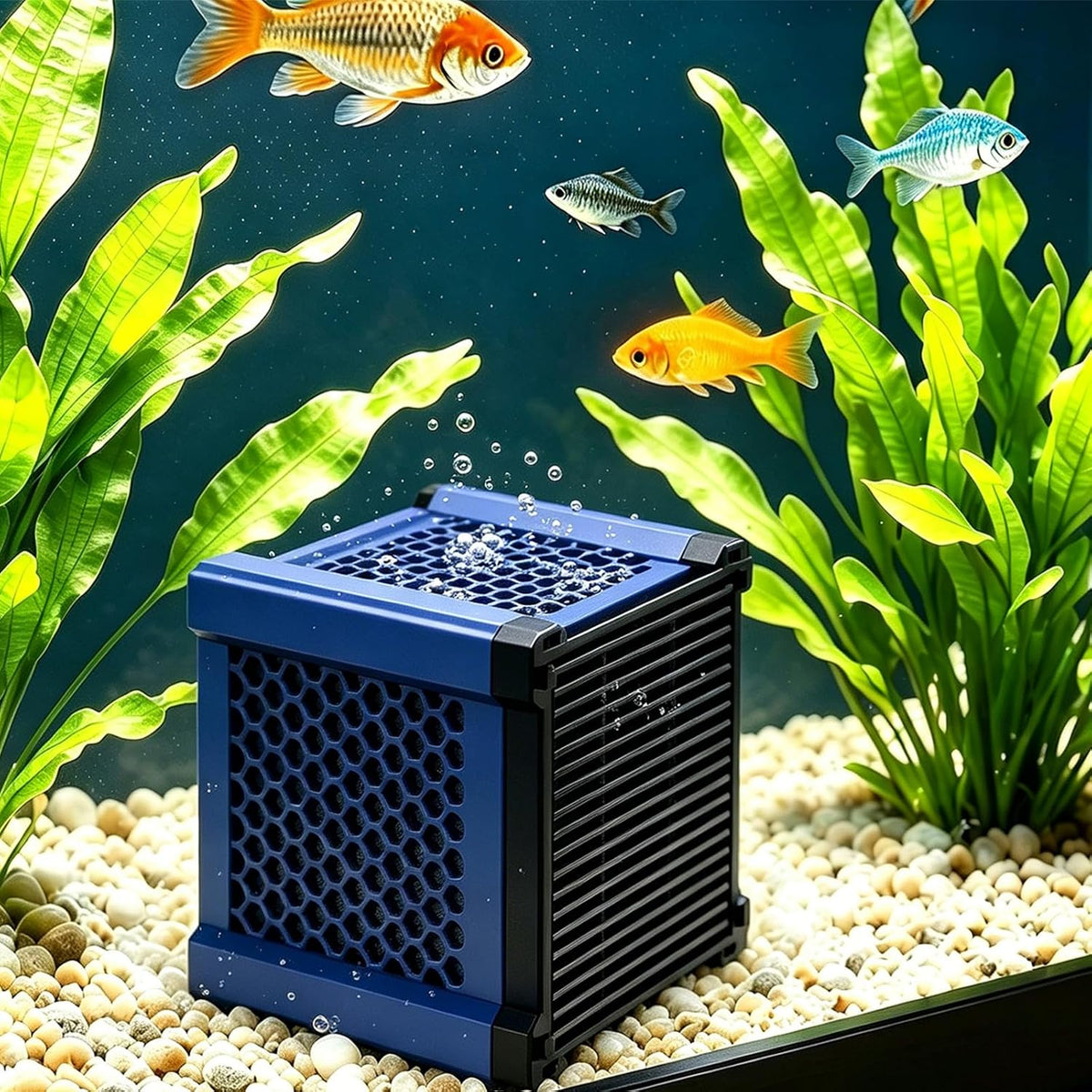 Fish Tank Filters Aquarium Filter Water Trough Filter Honeycomb Activated Charcoal Cube Water Odor & Cloudy Water Improvement for Fish Tanks, Horse Troughs, Ponds & Livestock Tanks
