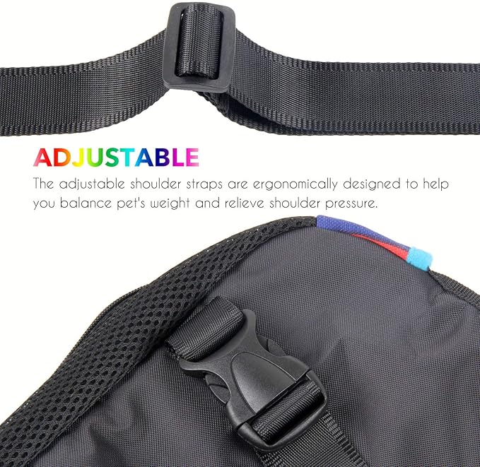 Dog Carrier Legs Out Front Pet Carrier Backpack Adjustable Puppy Cat Small Bag - Image 3