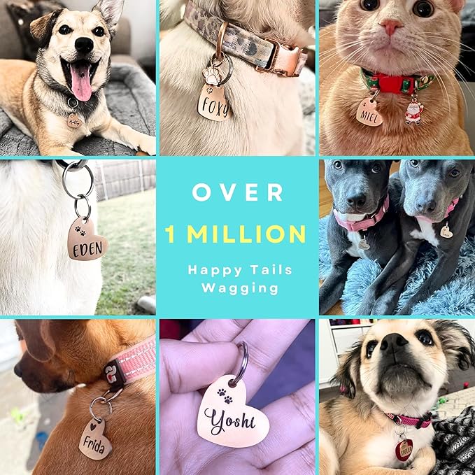 Ultra Joys Dog ID Tag, Custom Dog Tag Personalized Cat Tag, Pet ID Tag - Image 4