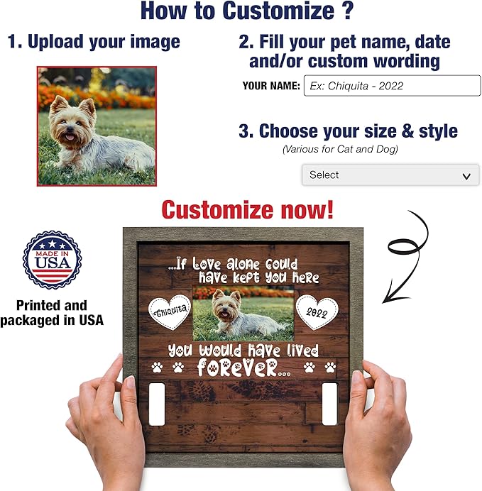 Personalized Dog Memorial Picture Frame - Image 4