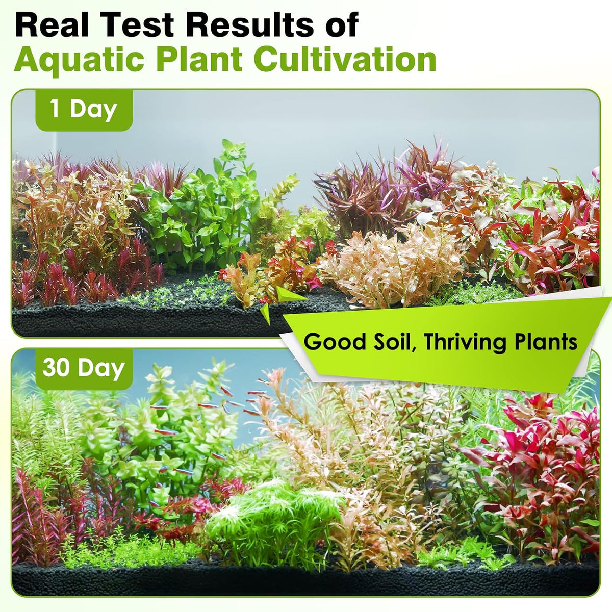 Premium Upgraded Aquarium Soil, 1-5mm Nutrient-Rich Water Grass Mud for Planted Tanks, Dust-Free & No Rinse, Safe for Fish & Shrimp (6.6 Pounds)