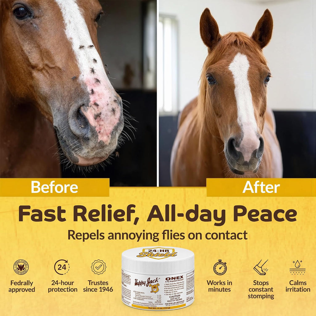 Happy Jack Onex Fly Repellent Ointment, 4 oz