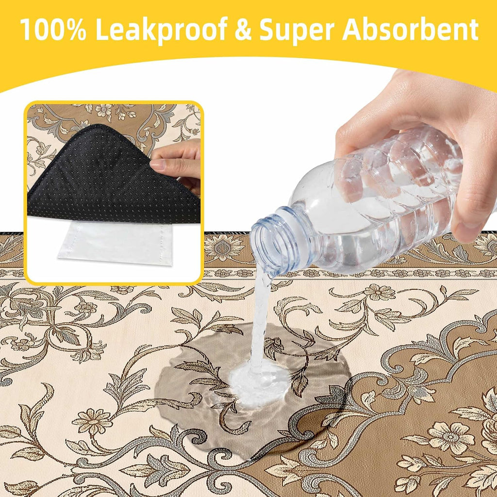 Boho Washable Pee Pads for Dogs & Cats - 2 Pack 24"x36" Ultra-Absorbent, Leak-Proof & Non-Slip Reusable Training Mats for Puppy, Senior Pets, Crate, Playpen, Whelping Box & Car Travel