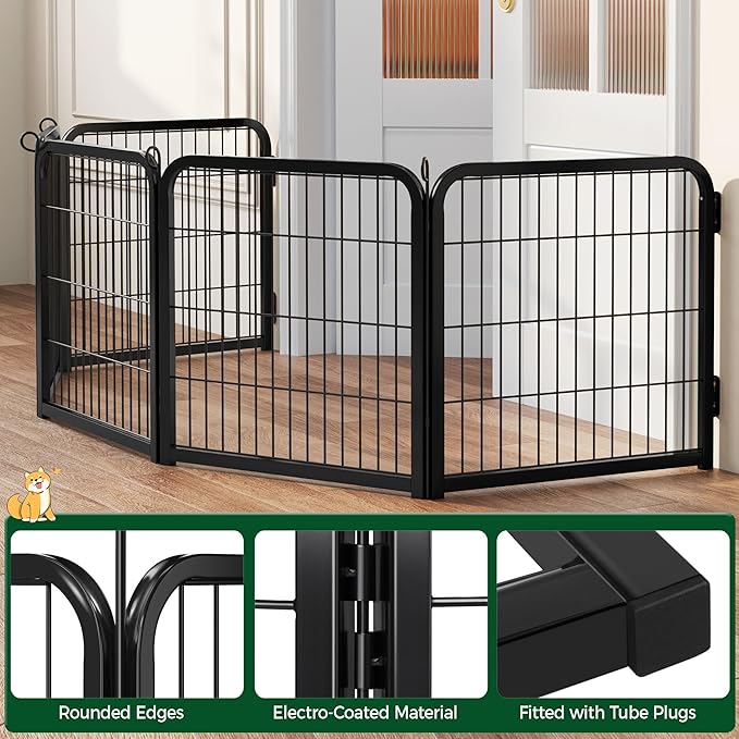 Yaheetech Dog Playpen, 24 inch 2 Panels Dog Pen - Image 9