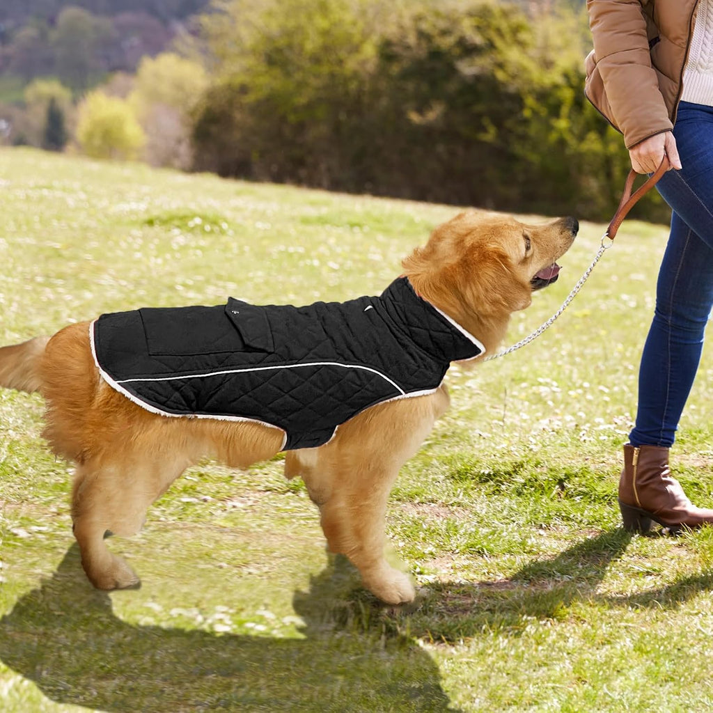 Malier Dog Coat Warm Dog Winter Coat, Windproof Dog Jacket with Pocket