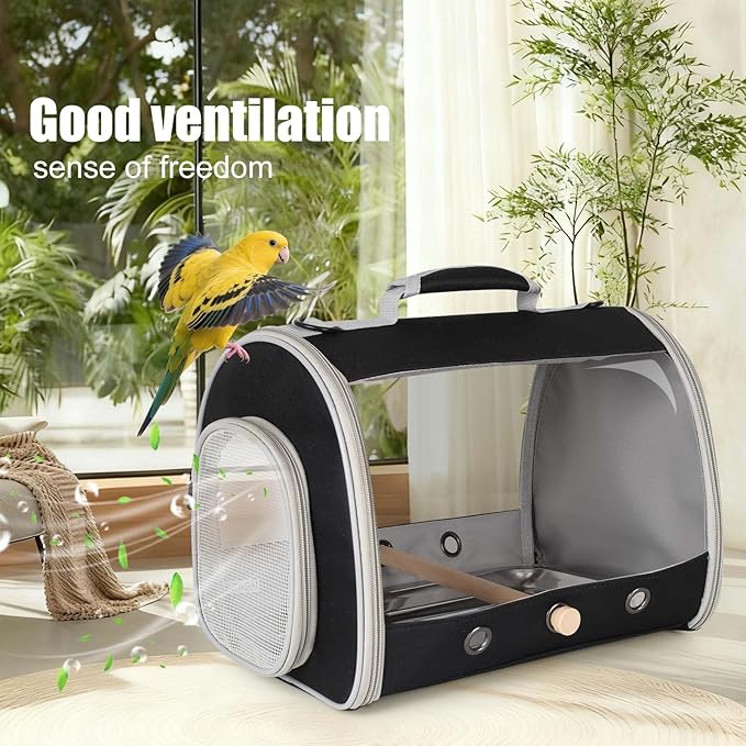 Bird Carrier, Portable Small Bird Cockatiel Conure Parrot Parakeet Carrier - Image 6
