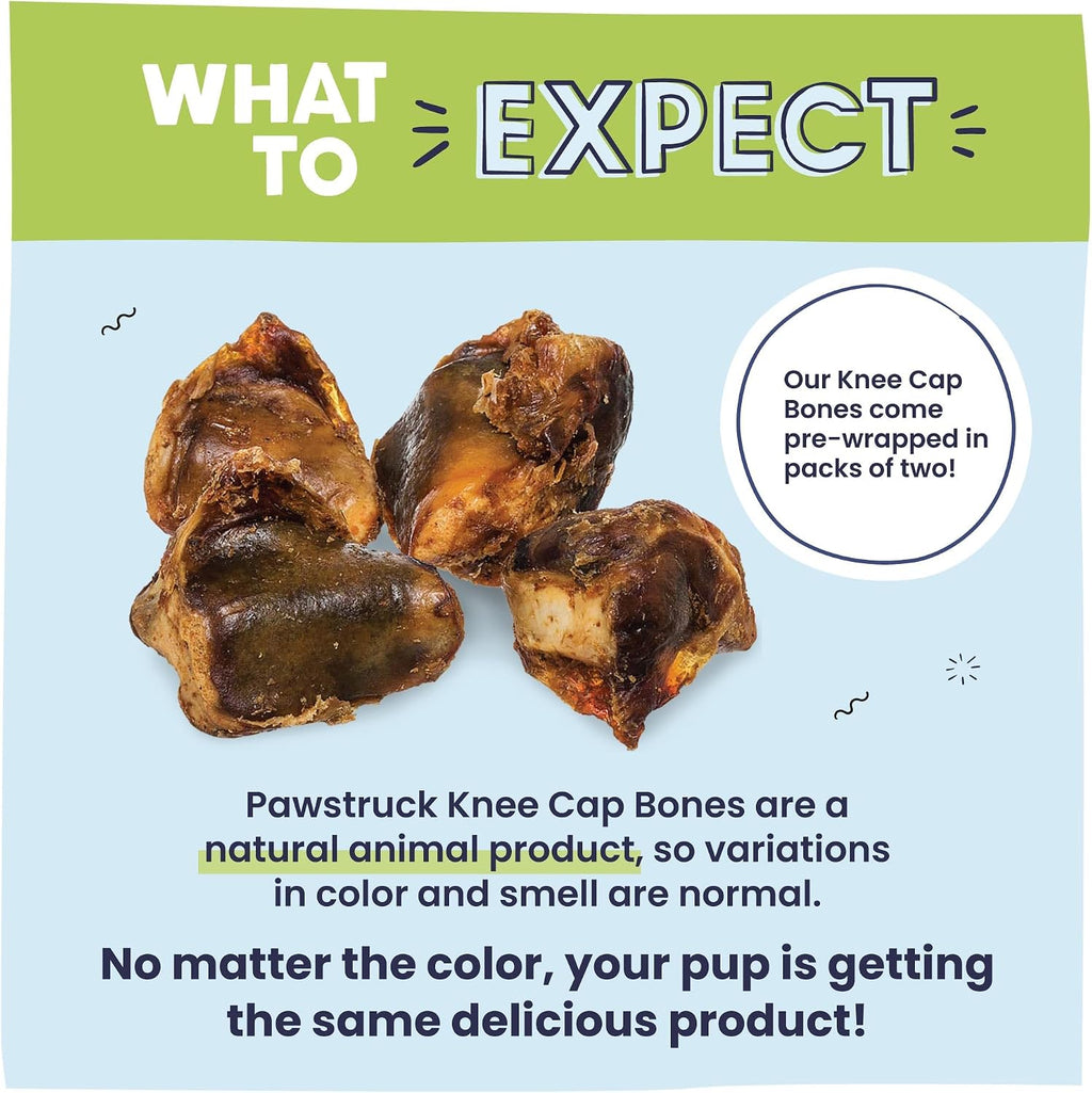 Pawstruck Cow Knee Caps for Dogs, 100% Natural Single Ingredient, 10 Pack