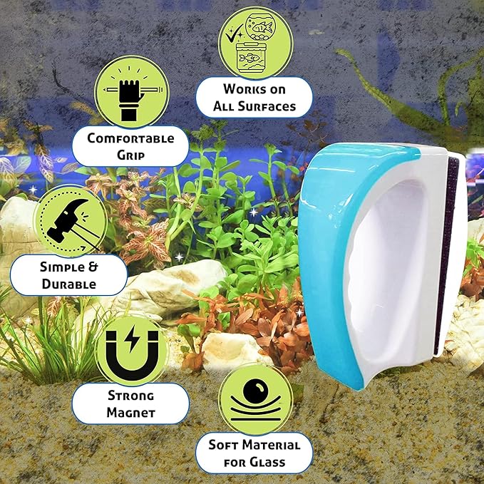 JOR Magnetic Scrubber for Aquarium Fish Tank, Scratch-Free Glass Scraper - Image 4