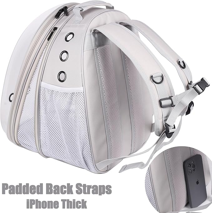 Front Expandable Cat Backpack, Fit up to 20 lbs, Space Capsule Bubble Window - Image 5