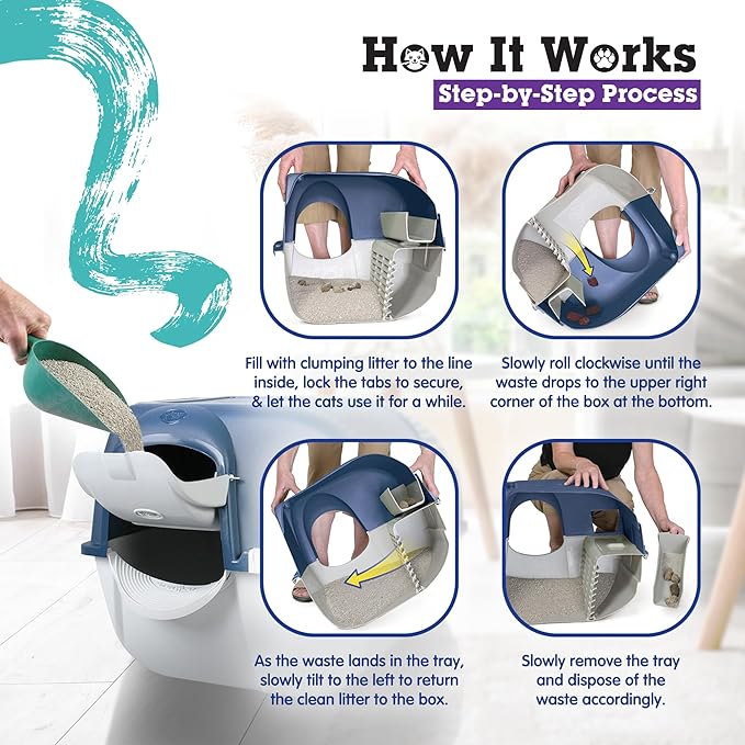Omega Paw Roll N Clean Complete Self Cleaning Litter Box - Image 3