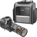 Cat Backpack with Detachable Play Tunnel, 2 in 1 Cat Tunnel Backpack Suitable by Pawtners