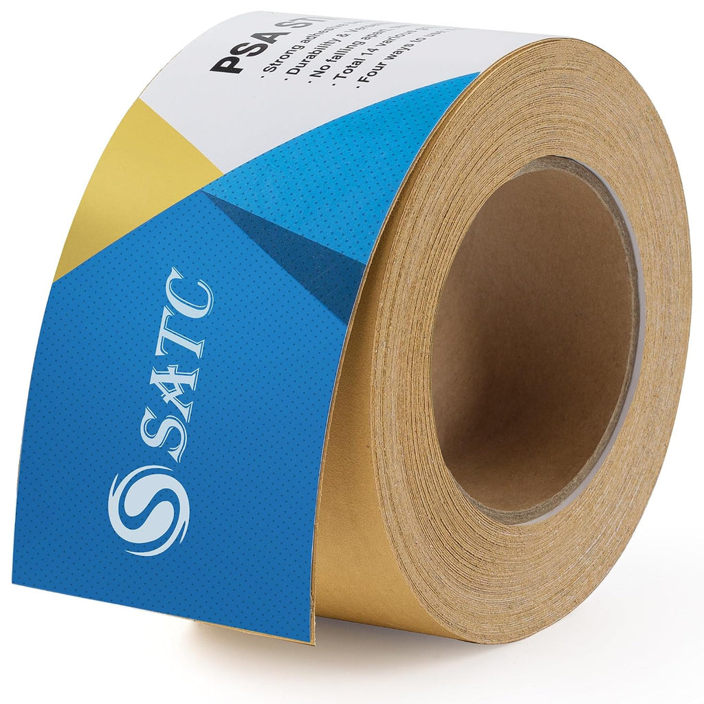 S SATC 400 Grit PSA Longboard Sandpaper 20 Yard Long Continuous Roll, 2-3/4" Wide Self Adhesive Stickyback Sanding Sheets for Automotive, Hand Sanding Blocks,Woodworking, Metal, Plastic