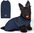 KYEESE Reflective Yarn Dog Sweater for Small Medium Dog Thick Knit Pullover